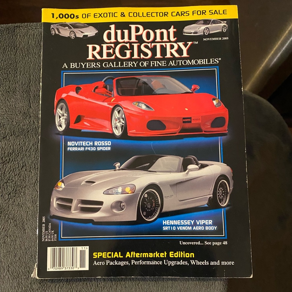 😸Free with bundle😸 duPont Registry/November 2005 issue